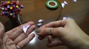 Миниатюрная роза из узкой ленты. ?