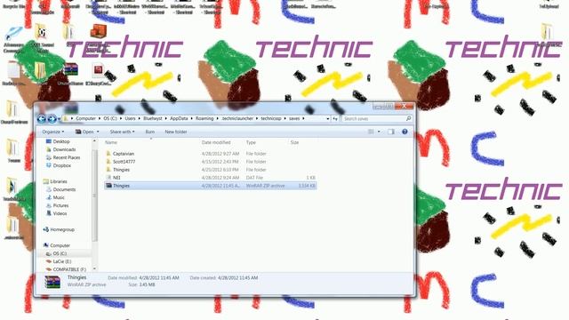 How to Save and Send a Minecraft or Technic World смотреть онлайн