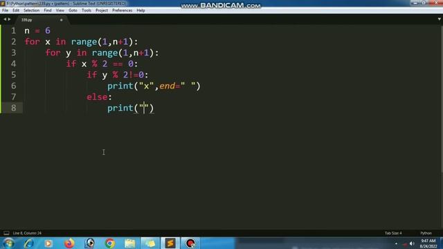 #72 Python Programs to Print Pattern | Print Number Pyramid Star Triangle Diamond and Alphabets