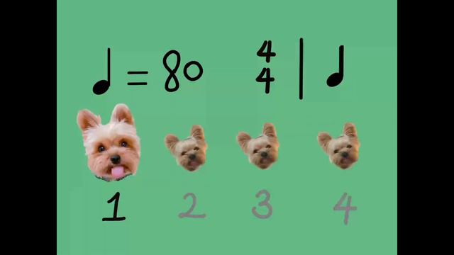 Guided Metronome BPM 80 4/4 quadruple time in crochet смотреть онлайн