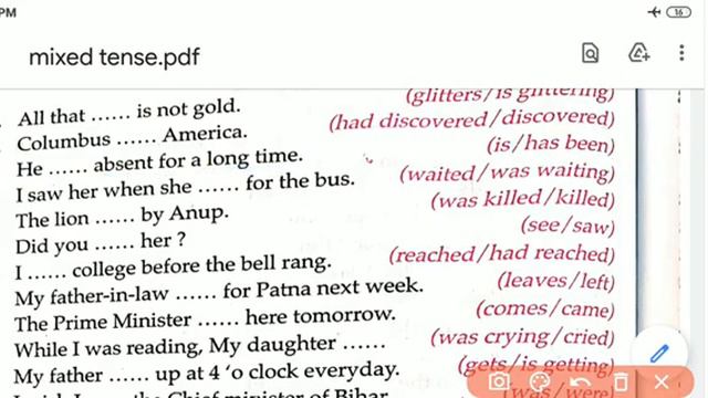 Tense Exercise mixed tense смотреть онлайн