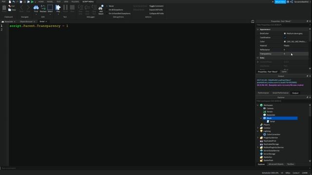 Turning Parts Invisible via Script | Roblox Studio Tutorial смотреть онлайн