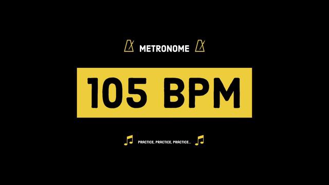 🎵 105 BPM [ METRONOME ] смотреть онлайн