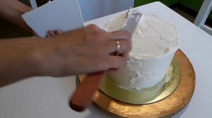 Объемный рисунок кремом на торте. Белково-масляный крем. ШММ