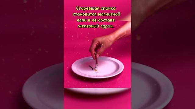 Знали ли вы, что сгоревшая спичка становится магнитной?