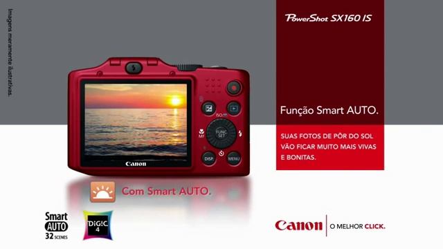 Câmera Digital Canon PowerShot SX160 IS - 16MP HD - Zoom Óptico 16x - LCD 3,0 em Curitiba смотреть онлайн