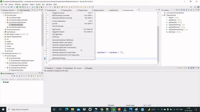 How to use RestTemplate to communicate one microservice to another-6 (in Hindi) смотреть онлайн