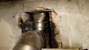 Овальный дымоход. Гильзование.