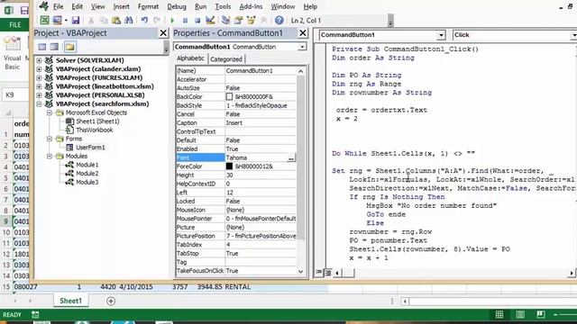 How to create a custom search form in Excel смотреть онлайн