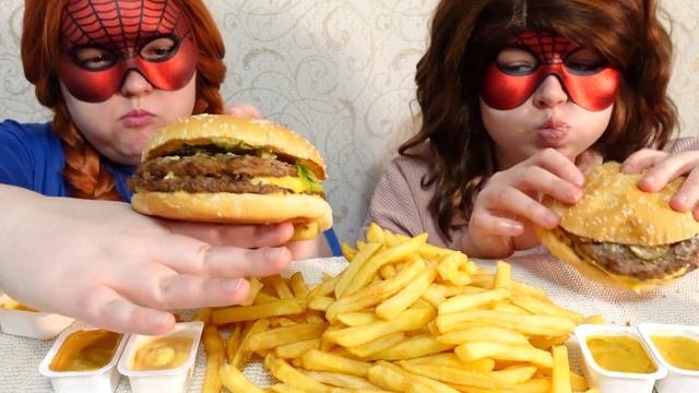 ASMR MUKBANG Бургер Кинг Burger King ASMR Eating Sounds No Talking Звуки Еды Мукбанг не Болталка 10