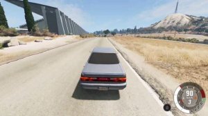 BeamNG.drive - Toyota Chaser GT Twin Turbo (GX81) 1990 - Car Show Test Drive Crash . 4K 60fps.