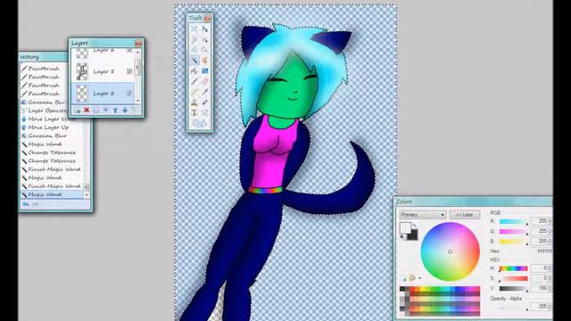 Wave Cat Furry - Speedpaint смотреть онлайн