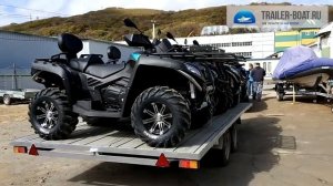 Обзор прицепа SB-Trailer для квадроциклов с тормозами  Особенности, погрузка, крепеж