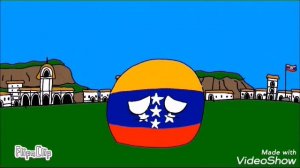 Краткая история Южноамериканской страны Венесуэла в стиле countryballs
