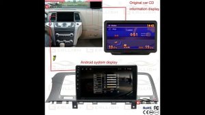 Gerllish Android 9" Car Dvd Player gps Navigation Stereo BT AUX for Nissan Murano Z51