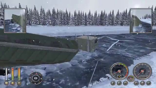 18 wheels of steel extreme trucker winter gameplay смотреть онлайн