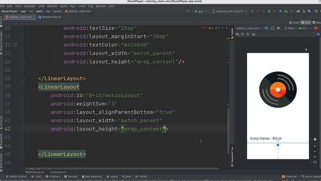 android kotlin how to build/make/create/implement music player in android studio tutorial