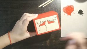 Шкатулка в мезенской росписи