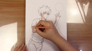 Drawing SHOYO HINATA [HAIKYUU!!]