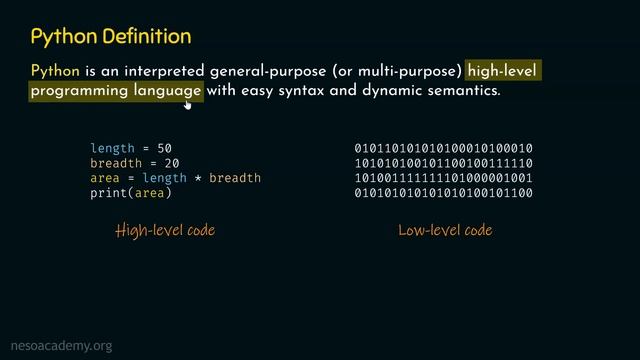 The Definition of Python