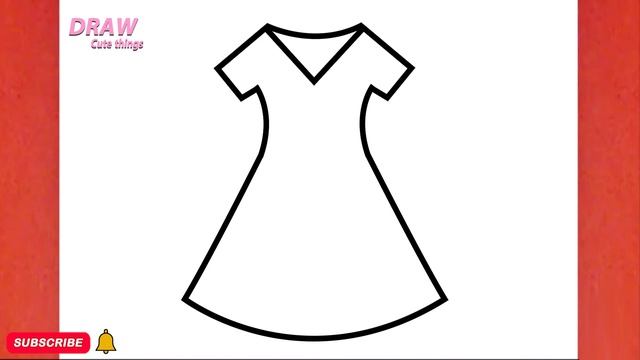HOW TO DRAW A DRESS , STEP BY STEP, DRAW Cute things смотреть онлайн