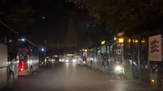 Тбилисский автобус. Завершение рабочего дня- возвращение в гараж смотреть онлайн