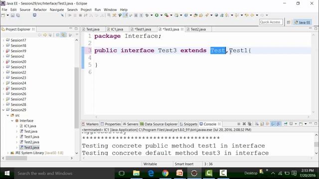 Practical Examples Of Java Interface Part-3 | Online Java Training Videos | H2k infosys
