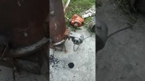 Газогенератор. Газ из автомобильных покрышек.
