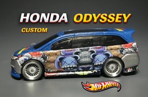 Honda Odyssey Bear Brick Hot Wheels Custom