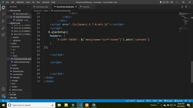 Laravel 9 Live search using Jquery AJAX| php | ajax| laravel_10| laravel bangla tutorial