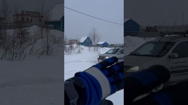 Трубостойка с фонарем и камерой. ЛЭП через дорогу ? смотреть онлайн