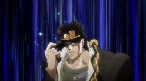 Джотаро делает ора ора ора Стили Дэну под Standing here I realize