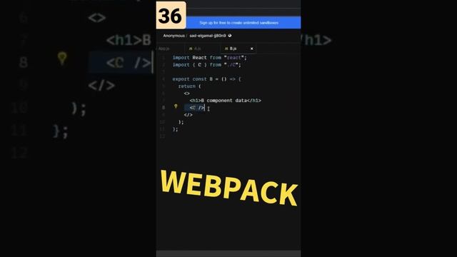 #36 Webpack Dependncy Graph | React Interview Questions #react #reactinterviewquestions
