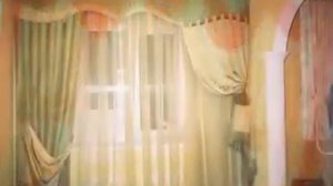 Оригинальные  шторы для гостиной