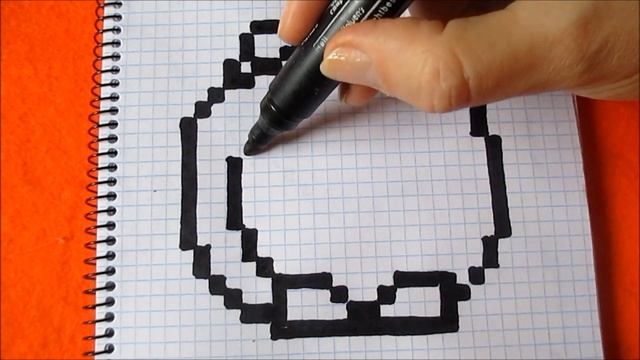 Мистер Пи Бравл Старс Как рисовать по клеточкам Простые рисунки How to Draw Mr. P Pixel Art