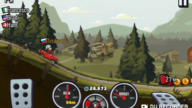 #Hill climb 2 #Гонки на машинах часть1#ПЛАТОН ТВ