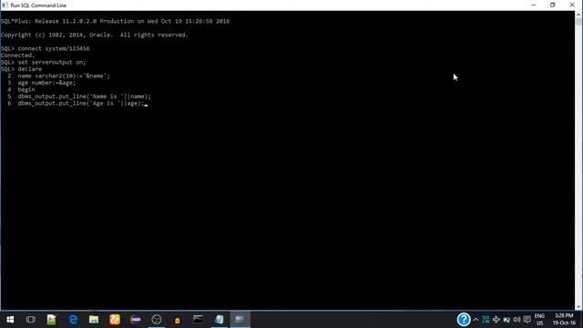 PL/SQL Tutorial 3 : Substitution Variable in PL/SQL смотреть онлайн