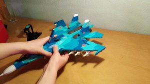 Российские самолёты су-27 и су-57 выполненых из Лего