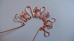 ОСНОВА ДЛЯ АЖУРНОГО КУЛОНА из медной проволоки на мозаике Wire Wrap