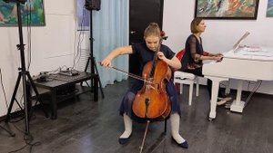 А.Вивальди. Соната ми-минор для виолончели, I - II части. Пузанова Анастасия, конц. Нилова Ирина