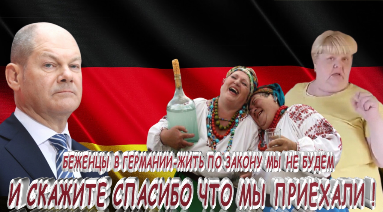 БЕЖЕНЦЫ В ГЕРМАНИИ- МЫ ПО ЗАКОНУ ЖИТЬ НЕ БУДЕМ И СКАЖИТЕ СПАСИБО ЧТО МЫ ПРИЕХАЛИ !.mp4