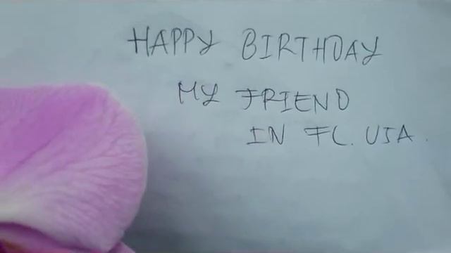 Phalaenopsis Hybrid Orchid Wish A very Happy Birthday смотреть онлайн