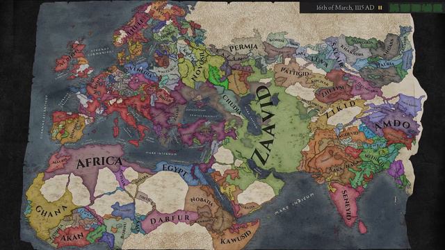 CK3: The Fallen Eagle - A.I Only Timelapse (395 - 1444) [Mod] смотреть онлайн