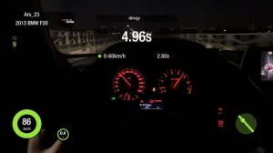 BMW F20 116i Stage 2 0 - 100 km/h