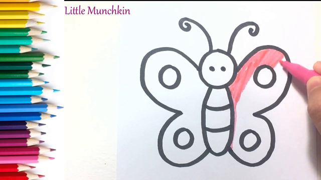 Bolalar uchun kapalak rasm chizish / Drawing Butterfly for children / Рисование бабочка для детей смотреть онлайн
