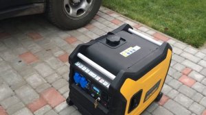 Loncin 4500i generator cold start and noise test under load