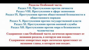 Уголовное право кратко. Особенная часть. Структура уголовного закона. Квалификация преступлений.