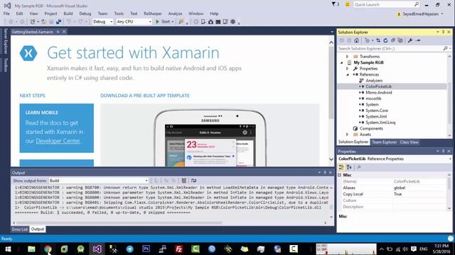 Use Android Java Library in Xamarin Project смотреть онлайн