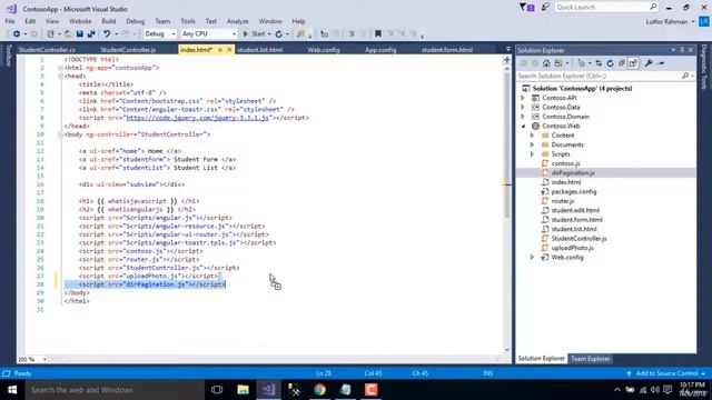 14 01 Client side pagination using angularjs смотреть онлайн