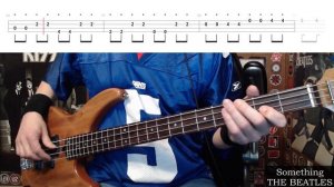 Something by The Beatles - Bass Cover with Tabs Play-Along
